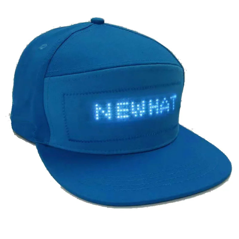 APP Programmable LED Message Hats Luminous Sports Baseball Cap