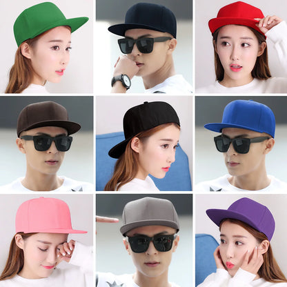 Big Bone Man Plus Size Baseball Caps Adult Flat Peak Hip Hop Fitted Hat Men Women