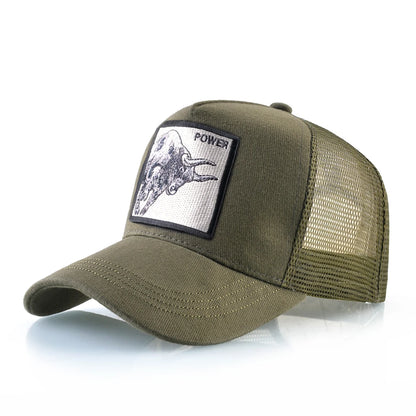 K Baseball Caps Men Snapback Hip Hop Baseball Cap With Embroidery Bull Patch Four