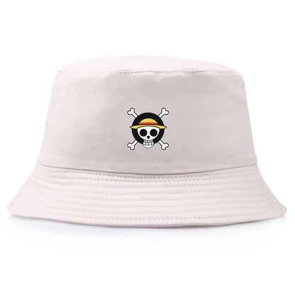 Anime Print Bucket Hats Unisex Fashion Women Men