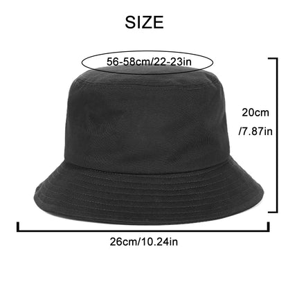 Pew Pew MADAFAKAS Black Cat Bucket Caps Women Street Beach Sun Hat Hip Hop Casual Fisherman Hats Men
