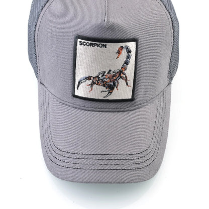 K Four Season Men's Baseball Caps With Scorpion Patch Snapback Hip Hop Cap