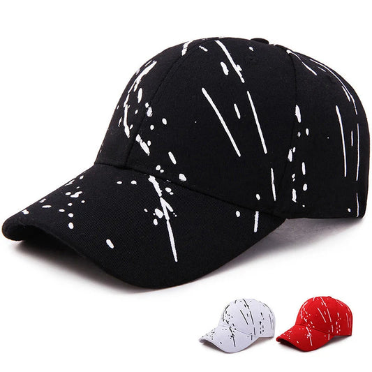 Men Women Printing Raindrops Golf Sunshade Baseball Hat Outdoor Sport