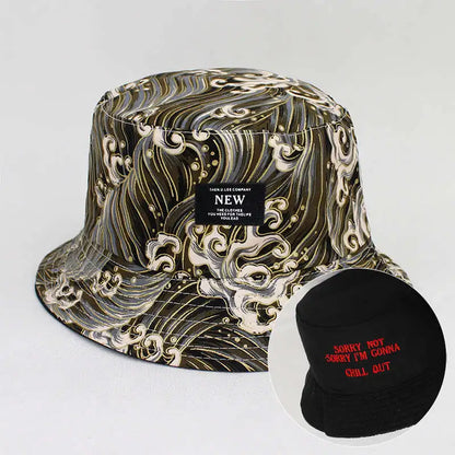 Cotton Print Bucket Hat Fisherman Hat