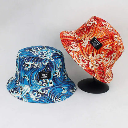 Cotton Print Bucket Hat Fisherman Hat