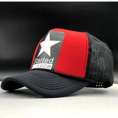 Summer Mesh Black Leopard Print Curved Baseball Caps