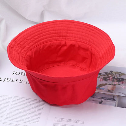 Cotton Summer Foldable Bucket Hat Unisex Women