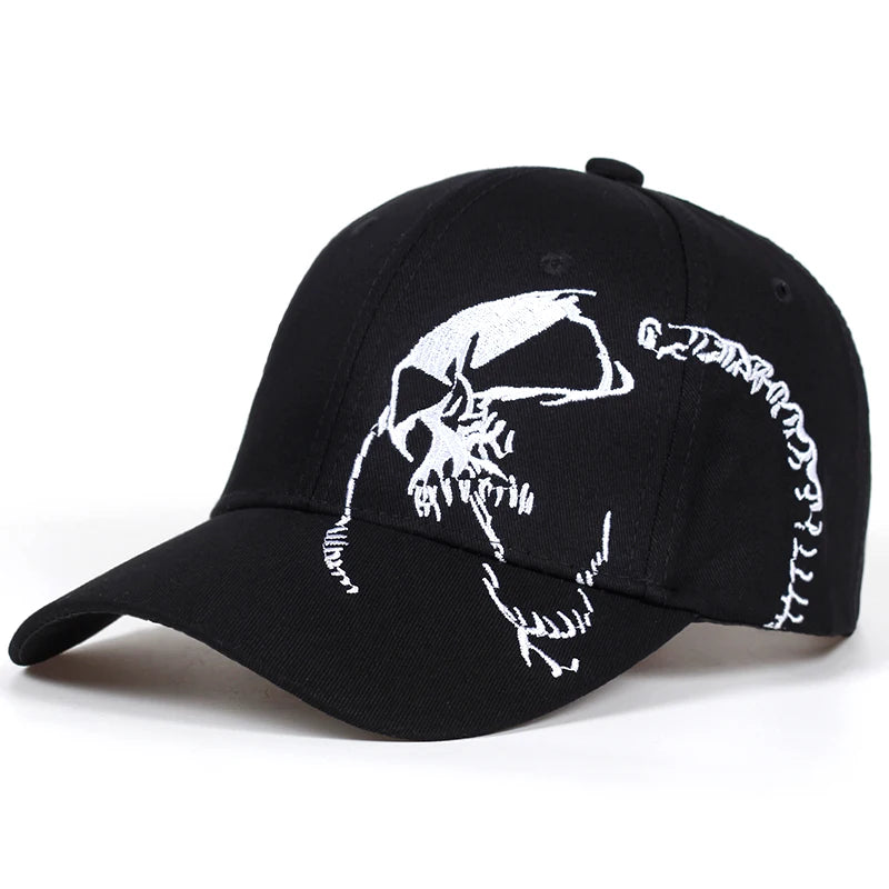 Baseball Cap Skull Embroidery Snapback Fashion Sports Hats For Men & Women