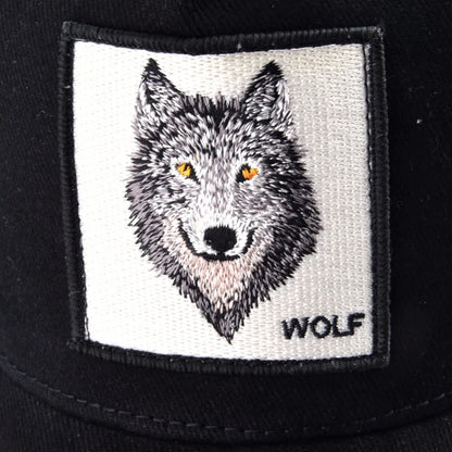 K Snapback Trucker Cap Men's Breathable Mesh Baseball Caps For Women With Wolf