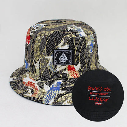 Cotton Print Bucket Hat Fisherman Hat