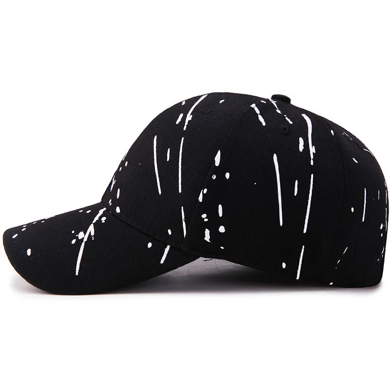 Men Women Printing Raindrops Golf Sunshade Baseball Hat Outdoor Sport