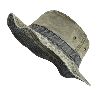 VOBOOM Bucket Hats for Men Washed Cotton Outdoor Panama