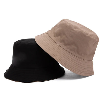 Cotton Solid Double Sided Bucket Hat