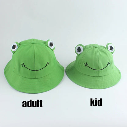 Parent-Kid Frog Bucket Hat
