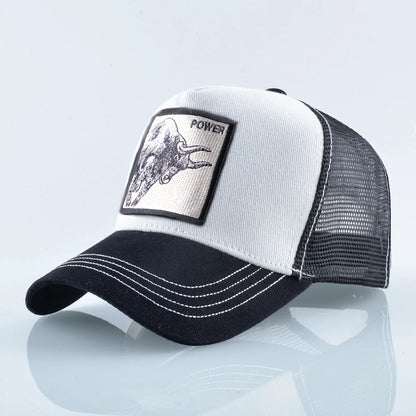 K Baseball Caps Men Snapback Hip Hop Baseball Cap With Embroidery Bull Patch Four