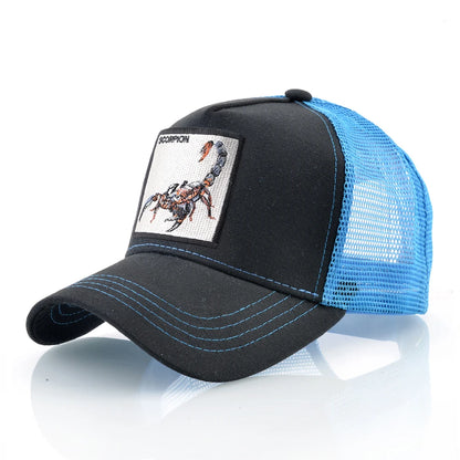 K Four Season Men's Baseball Caps With Scorpion Patch Snapback Hip Hop Cap