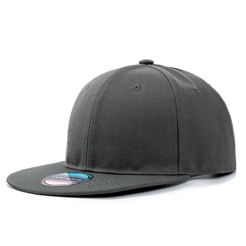 Unisex Cap Plain Snapback Hat High Quality Adult Hip Hop