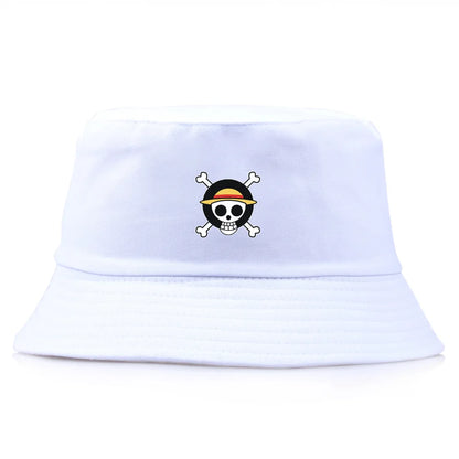 Anime Print Bucket Hats Unisex Fashion Women Men