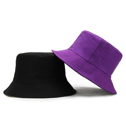 Cotton Solid Double Sided Bucket Hat