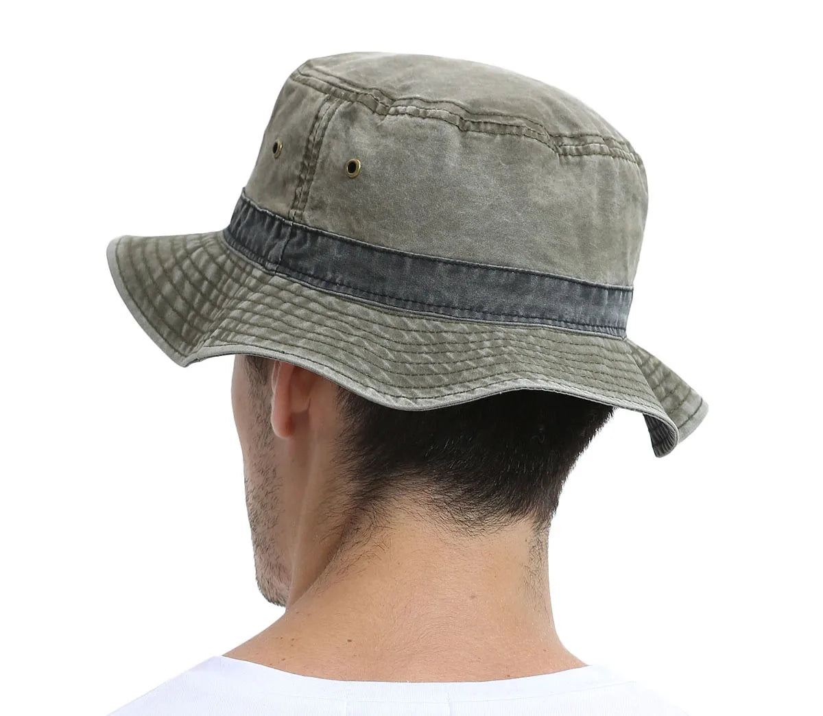 VOBOOM Bucket Hats for Men Washed Cotton Outdoor Panama