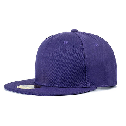 Unisex Cap Plain Snapback Hat High Quality Adult Hip Hop