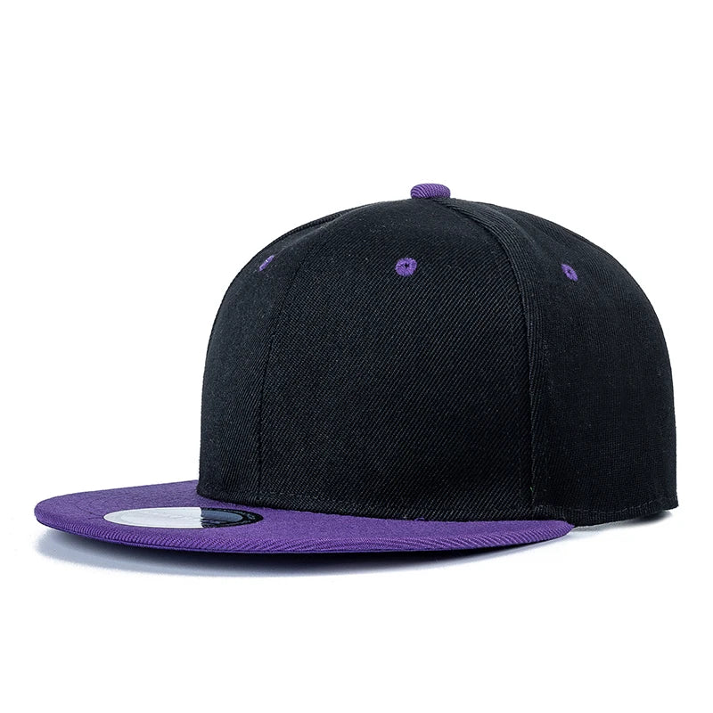 Unisex Cap Plain Snapback Hat High Quality Adult Hip Hop