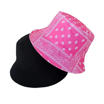 New Unisex Cotton Bucket Hat Men Women Cashew Flowers