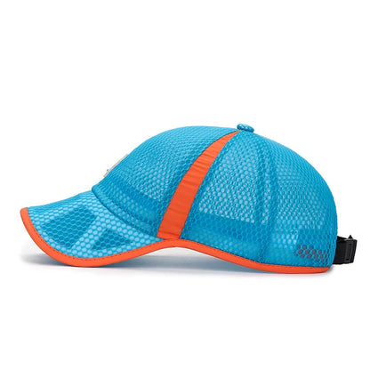 Adjustable Mesh Baseball Cap For Children Breathable Summer Sun Hat
