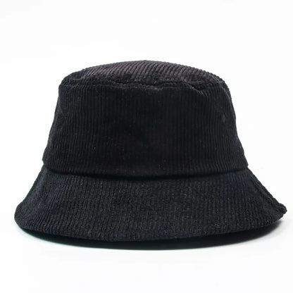 New Autumn Winter Retro Corduroy Bucket Hat Fashion Designer Streetwear