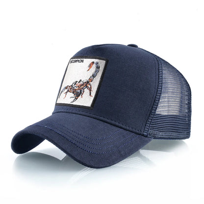 K Four Season Men's Baseball Caps With Scorpion Patch Snapback Hip Hop Cap