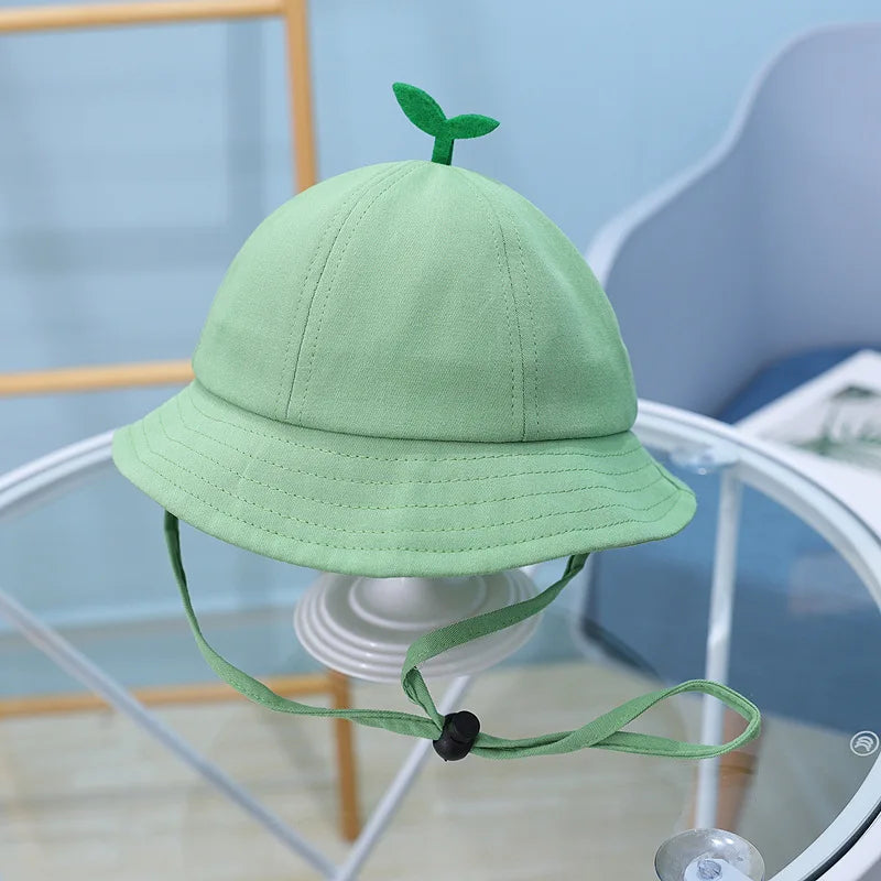 Solid Color Bucket Hat For Children Boys And Girls