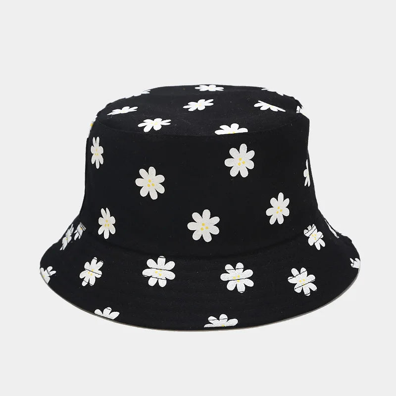 Seasons Cotton Flower Print Bucket Hat