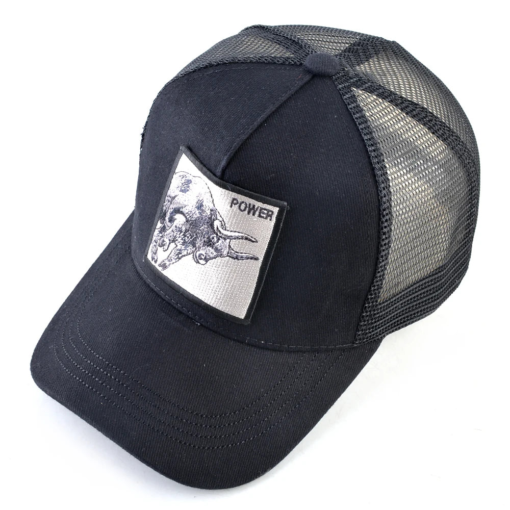 K Baseball Caps Men Snapback Hip Hop Baseball Cap With Embroidery Bull Patch Four