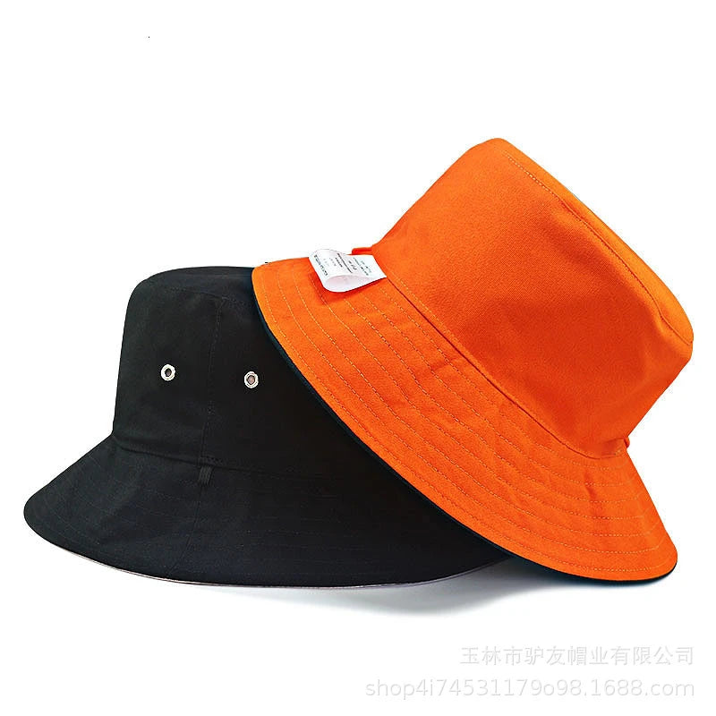 Oversize Fisherman Hat Women Men Summer Beach Cotton Bucket Hat