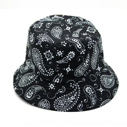 New Unisex Cotton Bucket Hat Men Women Cashew Flowers