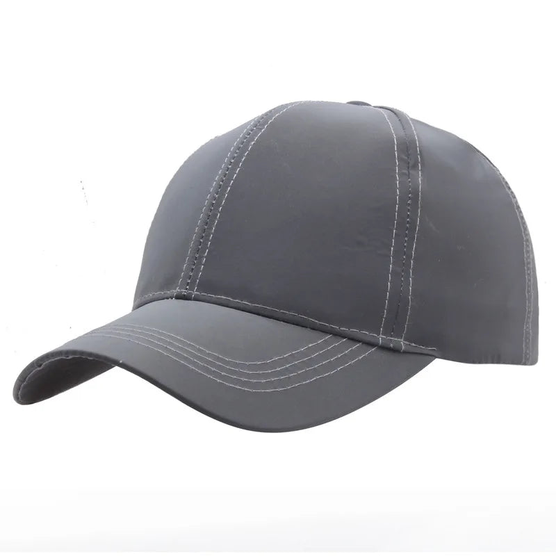 High Quality Lightweight Reflective Luminous Cap Men Baseball Cap