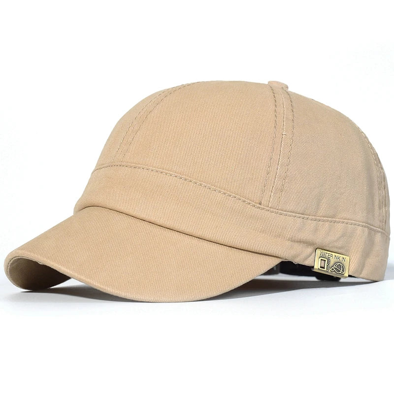 Short Brim Baseball Cap Cotton Men Women