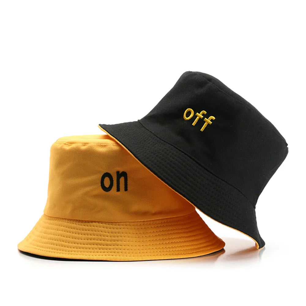 Hip Hop Panama Cap Cotton Double-sided Windproof Fisherman Hat Bob Homme