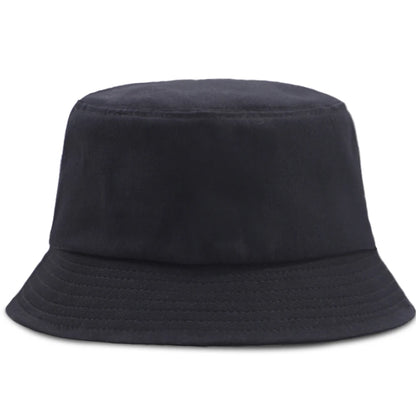 Pew Pew MADAFAKAS Black Cat Bucket Caps Women Street Beach Sun Hat Hip Hop Casual Fisherman Hats Men