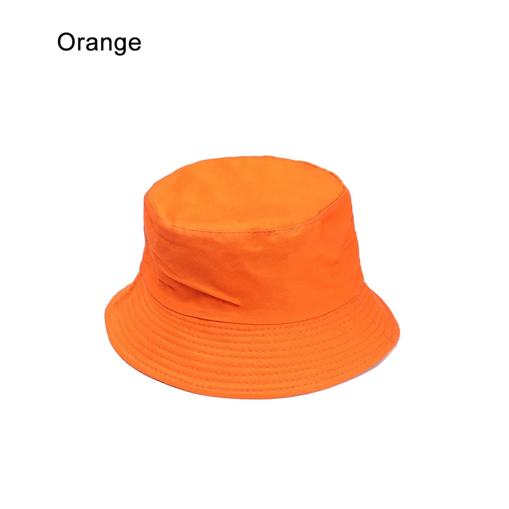 New Double-Sided Bucket Hat Women Men Sun Hat Panama Cap