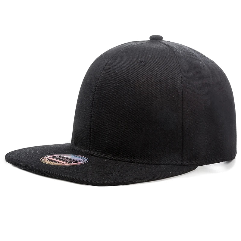 Unisex Cap Plain Snapback Hat High Quality Adult Hip Hop