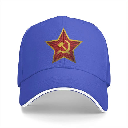 Soviet Red Star Insignia Baseball Cap Russian USSR CCCP
