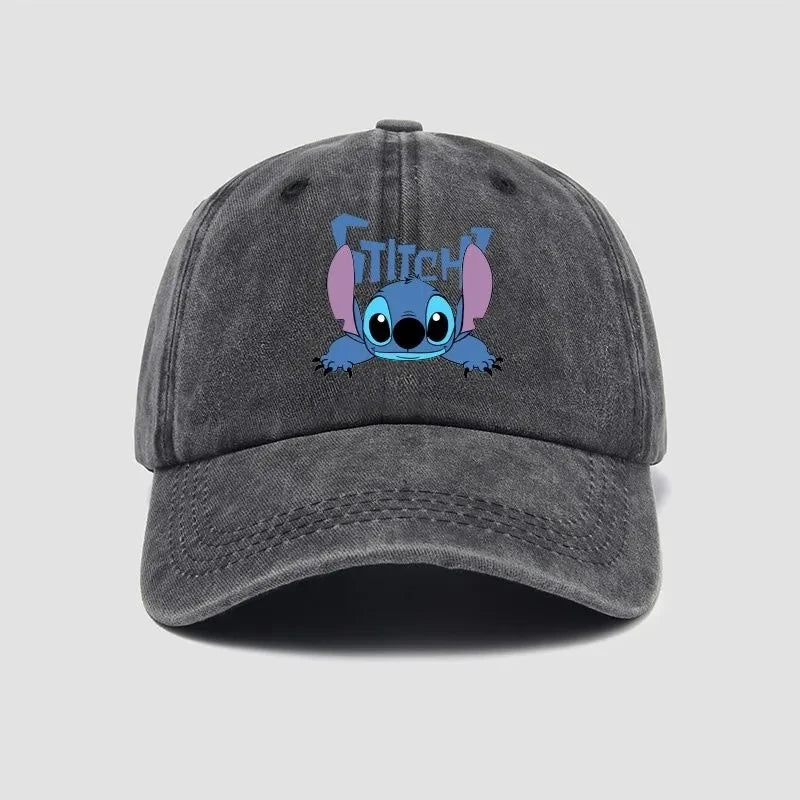 Stitch Casual Hat Kawaii Cartoon Anime Figure Baseball Caps