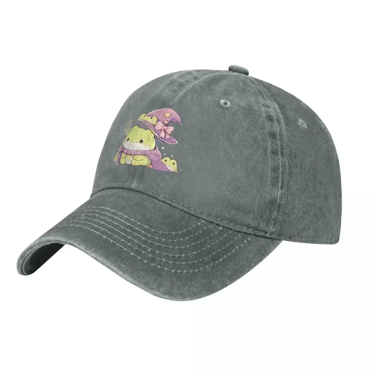 Cute Kawaii Froggy Frog Wizard Fashion Baseball Cap