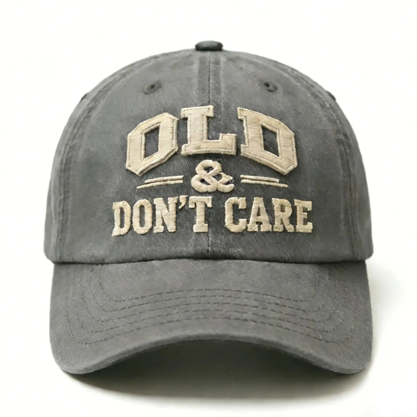 Cotton Baseball Hat Soft Vintage Old And Don'T Care Baseball Cap