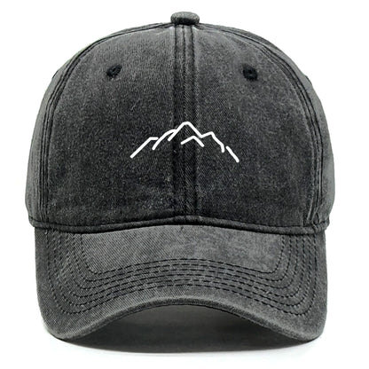 Unisex Washed Cotton Cap Mountain Vintage Baseball Cap
