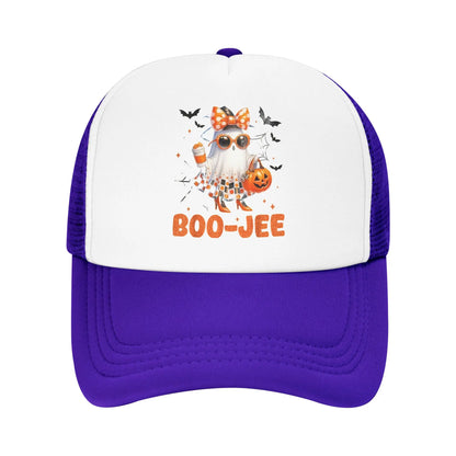 Halloween Boo Cute Ghost Mesh Baseball Caps