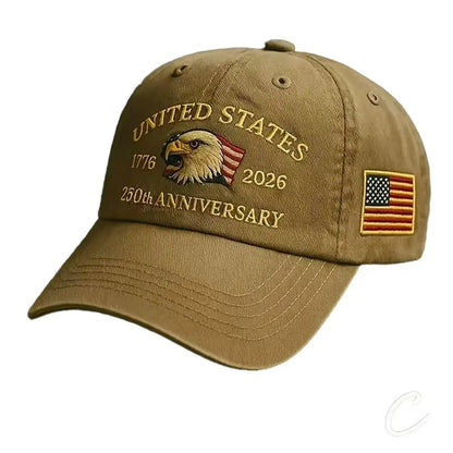 250th Anniversary Hat USA Patriotic Baseball Caps For Men Women