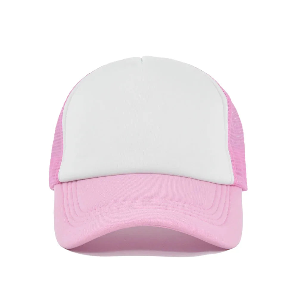 15 Colors Mesh Baseball Cap Adjustable Snapback Hats For Women Men