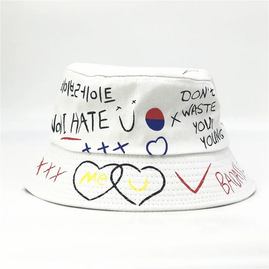 Summer Unisex Bucket Hat Outdoor Harajuku Style Hip Hop Bucket Hat